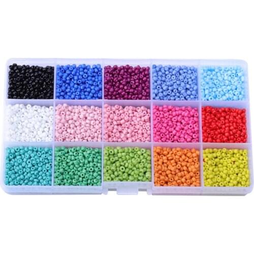 Beads For Jewelry Making Glass Rice Beads DIY Box Ornament Accessories Beaded Material Cross Stitch Beads Crystal Beads