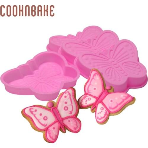 COOKNBAKE small silicone cake mold butterfly cakes bread pastry bakeware handmade soap resin gypsum tool DIY cake decorating
