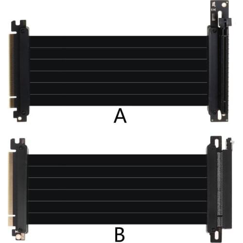 Gen3.0 PCI E 3.0 16X Graphics Extender Card vertical kickstand/base A TX case Flexible Connector Cable Riser Card Extension ABCD