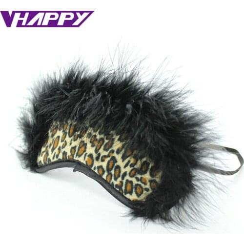 Hot Selling Leopard Sex Blindfold Eye Mask Sleeping Mask Sex Games Sex Products Bondage Retraints Free Shipping VP-EM008016