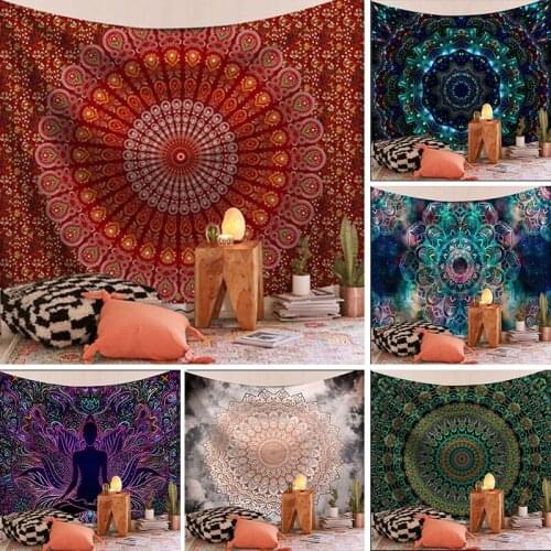 Indian Mandala Big Tapestry Wall Hanging Sandy Beach Throw Rug Blanket Camping Travel Mattress Bohemian Sleeping Pad Tapestries