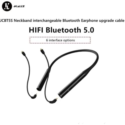 JCALLY JCBT5S IPX7 Bluetooth 5.0 Module Earphone Upgrade Cable 2Pin 0.78mm/QDC/MMCX for KZ ZSN PRO ZSX AS16 EDX SE215 SE235