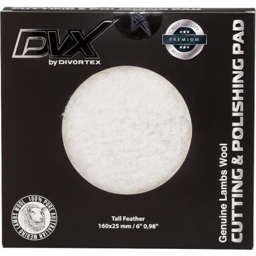 Genuine Lambswool Cutting & Polishing Pad / Tall Feather 160x25mm