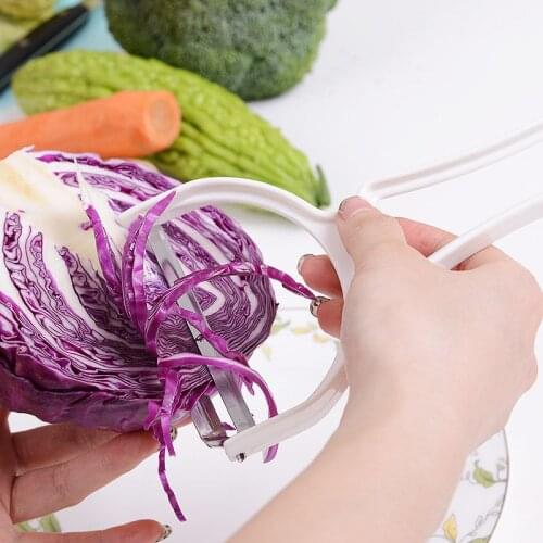 Kitchen Stainless Steel Cabbage Slicer Vegetables Graters Wide Mouth Fruit Peelers Knife Potato Big Zesters Cutter Gadgets