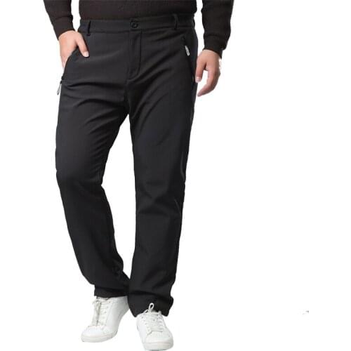 Mens Winter Pant Thick Warm Cargo Pants Casual Outwear Pockets Trousers Plus Size 8XL 7XL Fashion Loose Baggy Pant for Worker