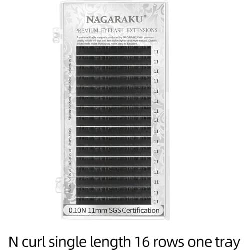 NAGARAKU new N curl mink eyelash extensions LU curl individual eyelashes N curl false eyelashes premium soft mink 16 lines