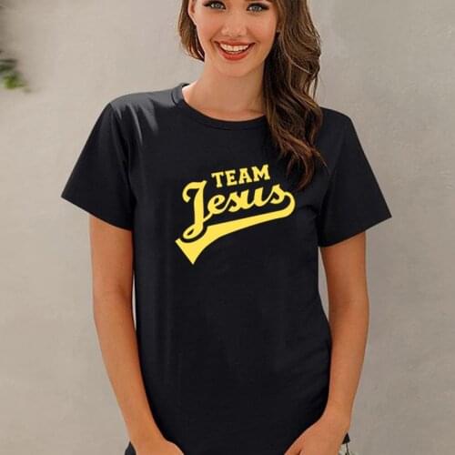 2021 New Style Start with Jesus Stay with Jesus End with Jesus Womens T Shirt Sweet Jesus Funny Graphic Tops Cotton Casual Tee