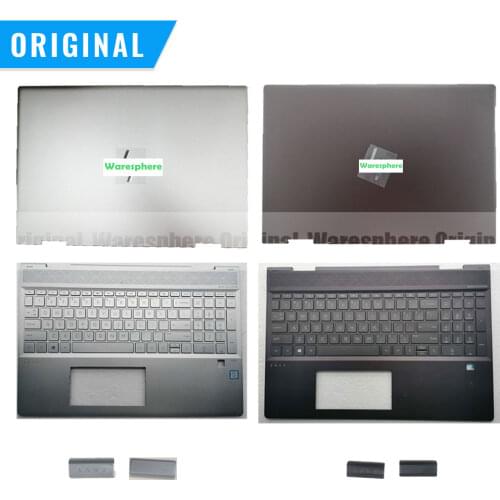 New Original for HP ENVY X360 15-dr LCD Back Bezel Palmrest Bottom Base Case Top Cover L55038-001 Sliver / Brown