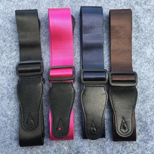 Polyester Solid Color Electric Guitar Strap Acoustic ukulele Folk Jazz Guitar Bass Musical Instrument Accessories