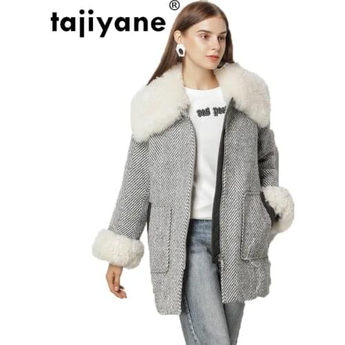 Real Fur Coat Wool Jacket Autumn Winter Coat Women Clothes 2021 Korean Elegant Slim Sheepskin Double-sided Fur Coats ZT791