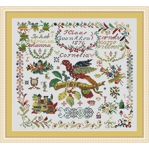 Puzzle autumn patterns Counted Cross Stitch 11CT 14CT 18CT DIY wholesale Chinese Cross Stitch Kits Embroidery Needlework Sets