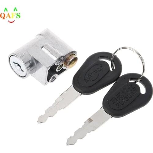 Ignition Switch Battery Safety Pack Box Lock + 2 key For Motorcycle Electric Bike Scooter E-bike