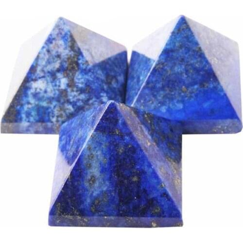 Lapis Lazuli Pyramid Natural Carved Crystal Healing Stones For Home Decoration