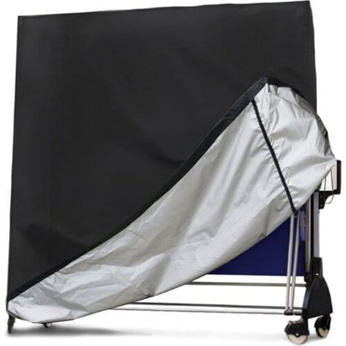Foldable Table Tennis Table Cover Playground Gym Oxford Fabric Waterproof Dustproof Ping Pong Table Protector with Straps