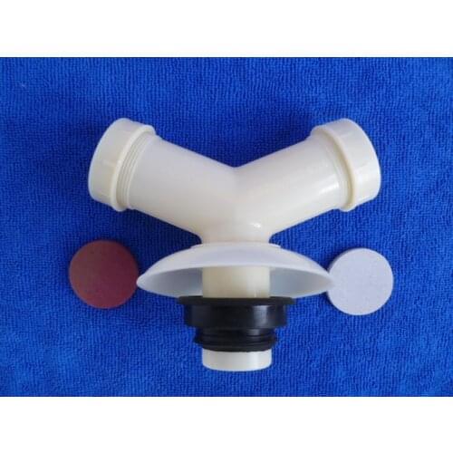 Vidric Kitchen sink lavatory water washing machine drain pipe tee joint Y-type joint deodorant and overflow
