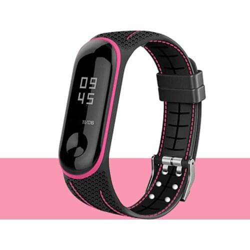 Replacement Honeycomb Silicone Bracelet Watch Band Wrist Strap For xiaomi Mi Band 3 4 Accessories