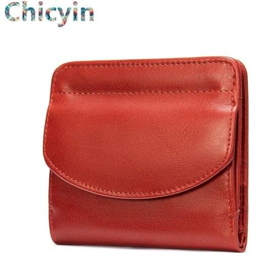 Womens Wallet Mini Genuine Leather Female Small Card Holder Short Purses With Coin Proket For Girls Money Bag Cartera