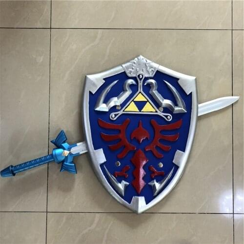 1:1 Skyward Sword & Shield Link Weapon Cosplay Sword Kids Gift Role Play Gift Safety PU Material 80cm