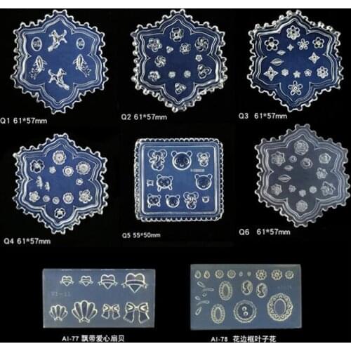 1PCS 3D Daisy Carved Mold Nail Art Mold For DIY Decoration Design Fashion DIY Durable Mold