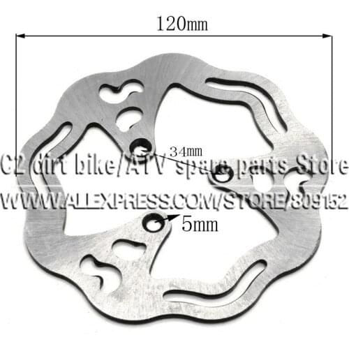 120x26x2.9mm Electric Scooter Brake Disc 120mm 47cc 49cc 2 Stroke Engine Gas Quad Go Kart Dirt Pocket Mini Bike Motorbike