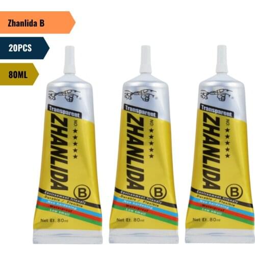 20PCSZhanlida B 80ML Clear Contact Phone Frame Repair Adhesive Multipurpose DIY Updated Glue With Precision Applicator Tip
