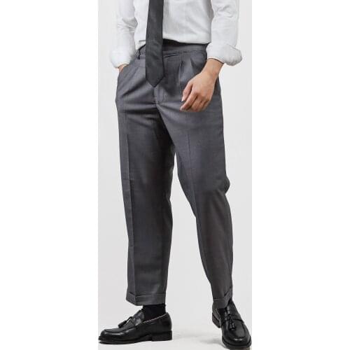 2020 mens second generation Nine Point Military pants mens military style Gurkha loose casual overalls pants straight tube