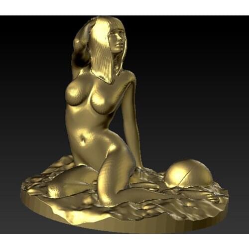 3d model for cnc machine in STL file format Girls on the beach