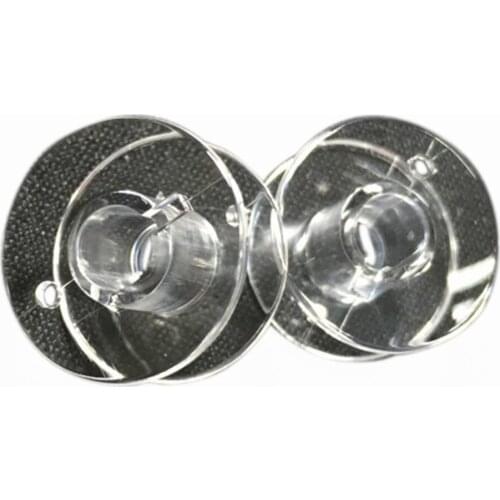 50Pcs Transparent Sewing Machine Bobbins Spools Empty Bobbins Spools Plastic Storage Box For Home Sewing Accessories Tools