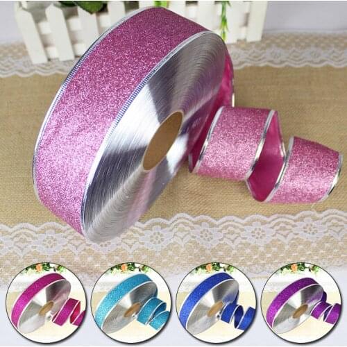 200cm 5cm Width Christmas Wedding Ribbons Gift Wrapping Organza Satin Ribbons Bow Crafts Birthday Party Decoration Home