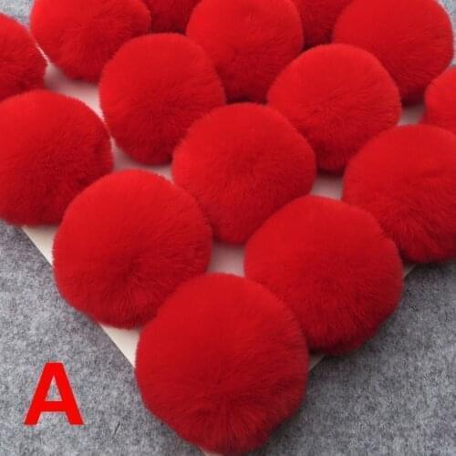 Colorful 8cm Faux Fur Pompom Big Natural Raccoon Fur Pompon Foxes Hat Fur Pom Hats Caps Knitted Hat Cap DIY Decoration Soft New