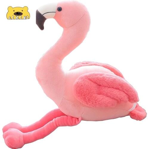 AIXINI 90cm Soft Flamingo Stuffed Animals Pink Swan Decor Baby Toys for Girls Kids Toys for Birthday Gift Flamingo Decoration