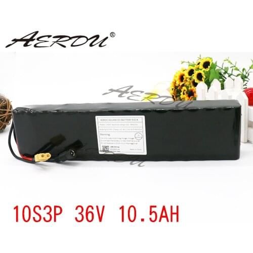 AERDU 10S3P 10.5Ah 36V High Power Capacity 42V 18650 Lithium Battery Pack Ebike Electric Car Bicycle Motor Scooter with 25A BMS