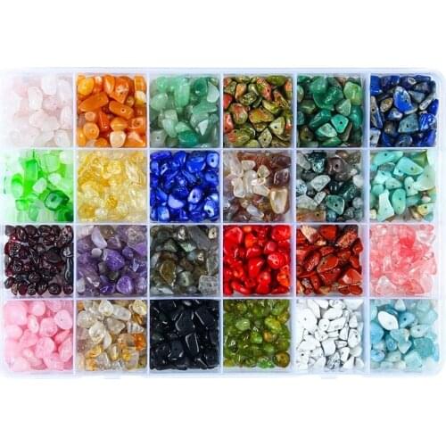 Natural Chip Gemstone Beads Irregular Shaped Nugget Loose Crystal Beads Quartz Stone for Jewellery Making Kits