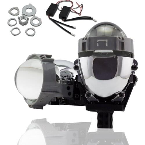 NDINGYI 2.5" MINI BI LED PROJECTOR LENS KIT, LHD RHD EASY INSTALLATION H1 H7 H4 HEADLIGHTS 36W BILED WITH LOW HIGH BEAM