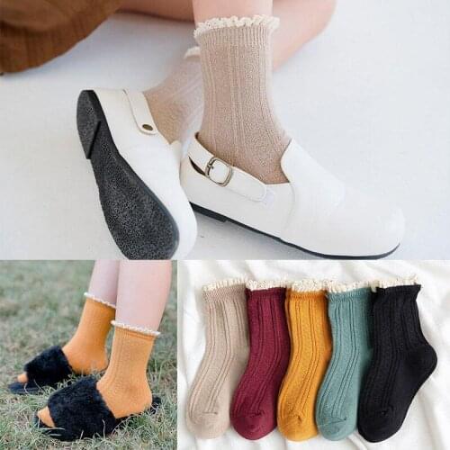 5Pairs/lot Kids Girls Socks Spring Summer Socks Children Bow Knee High Long Tube Sock Princess Fashion Baby Socks