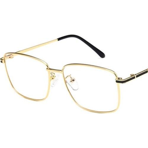 NEW Fashion Womem & Men Optical Glasses Retro Rectangle Anti-UV Spectacles Alloy Frame Eyeglasses Can Match Myopia
