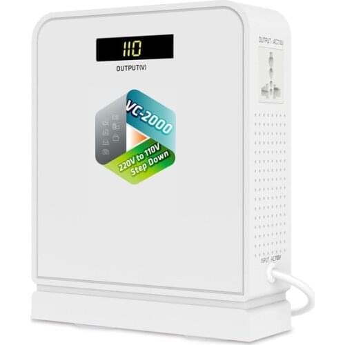 UMI2000w travel 220v to 110v step down high voltage electrical power transformer converter for American appliances using in Aisa