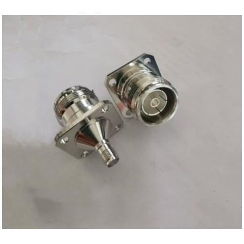 SMA female to 4.3-10 female 4 hole flange connector adapters