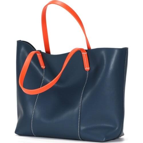 Luxury Women Bag Cowhide Leather Handbag With Liner Bags Female Casual Totes Fashion Large Lady Shoulder Shopping Shoulder Bags