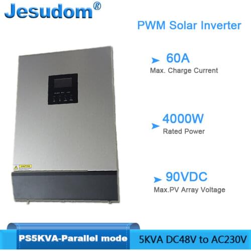 Solar Inverter Paralleled 5000VA Built-in 48V50A PWM PV Charge Controller with 60A AC Charger