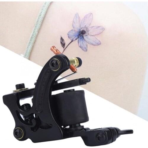 Tattoo Machine Permanent Makeup Machine 10 Warps Coils Wire Tattoo Machine Gun Carbon Steel Red Wire Coil Shader Tattoo a