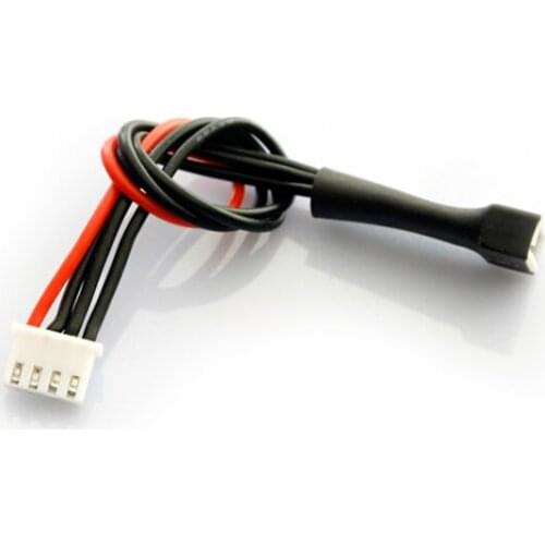 3S 4pin H2.54 Charge Extension Cable For RC Lipo Battery Balance Charger Male to Female Head 22AWG Silicone Wire Lines 20CM