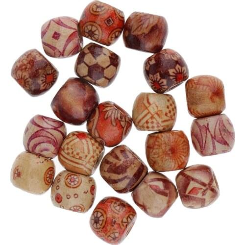 Dreadlock Beads Style Mixed Pack of 20 Dread Hair Braid for Hairstyle DIY