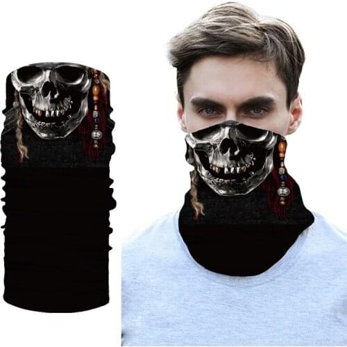 Outdoor Summer Seamless Balaclava Joker Skull Magic Scarf Fishing Sport Hiking headwear Headband Venom Anime Hoodie