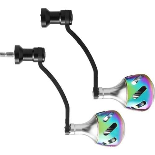 WOEN S/D brand Spinning wheel Handle Carbon fiber Rocker 35MM alloy grip pill DIY fishing gear accessories