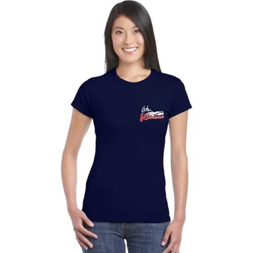 Womens Short Sleeve T Shirts ladies female Tees woman T Shirt Motorcycle V-strom DL 650 Motorsport Team Logo _Suzukies_ T-shirt