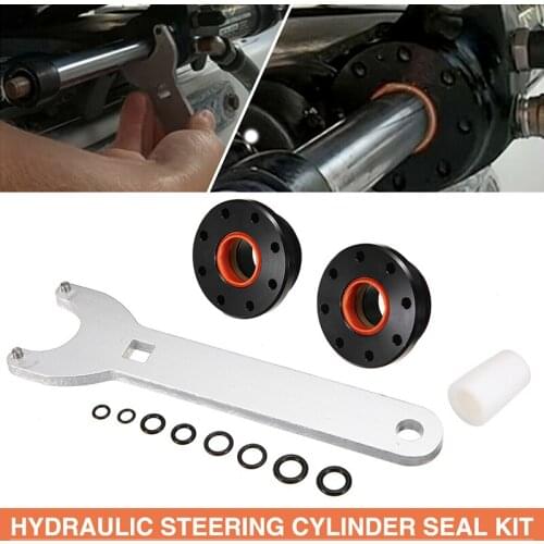 1set Car Auto Front Mount Hydraulic Steering Cylinder Seal Kit For Seastar HC5340 HC5341 With Wrench Tool Accessories