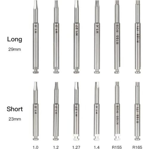 2Pcs/Lot Dental Micro Screw Implant Drivers Fit For Low Speed Handpiece Medical Grade Stainless Steel