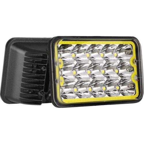 4X6 H4 Car LED Headlights 45W 6500K Hi-Lo Beam Square Lights For Chevy Express Cargo Van 1500 2500 3500 H6014/H6052/H6054/6054