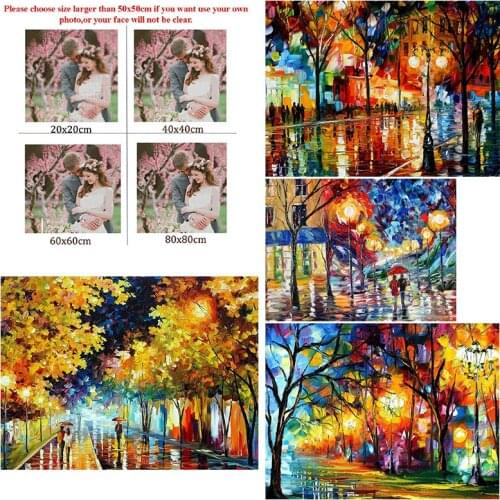 Diamond Painting Landscape 5D Diy Abstract Color Square Diamond Round Diamond Full Diamond Custom Cross Stitc Mosaic Home Decora